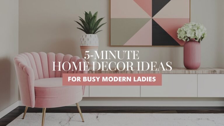 5-Minute Home Decor Ideas for Busy Modern Ladies Blog