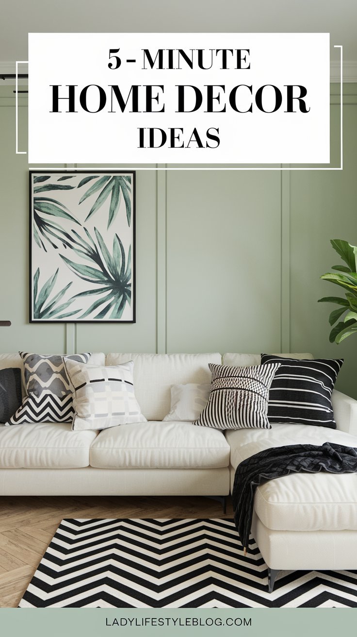 5-Minute Home Decor Ideas