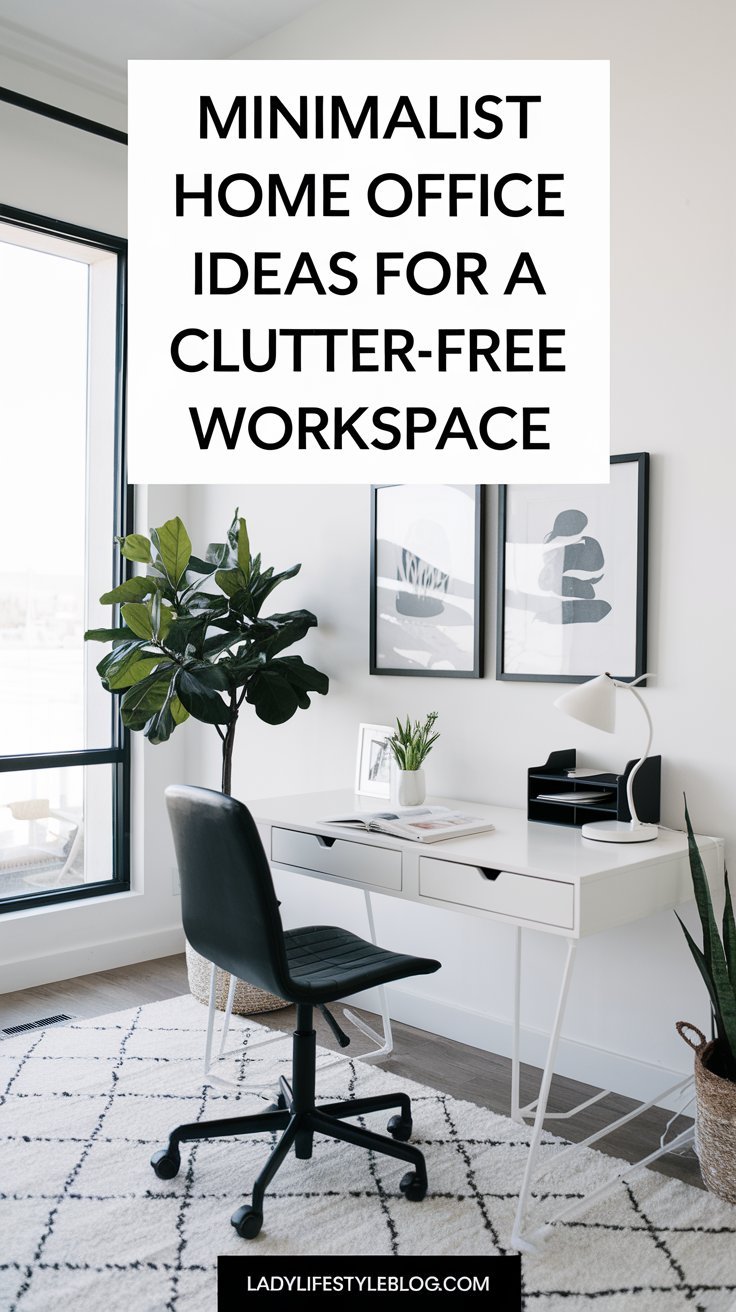 Minimalist Home Office Ideas for a Clutter-Free Workspace