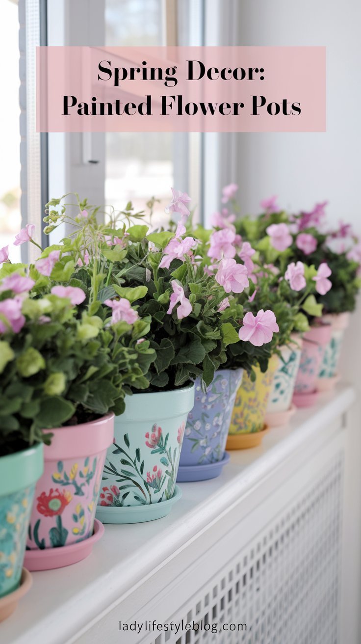 Painted Flower Pots