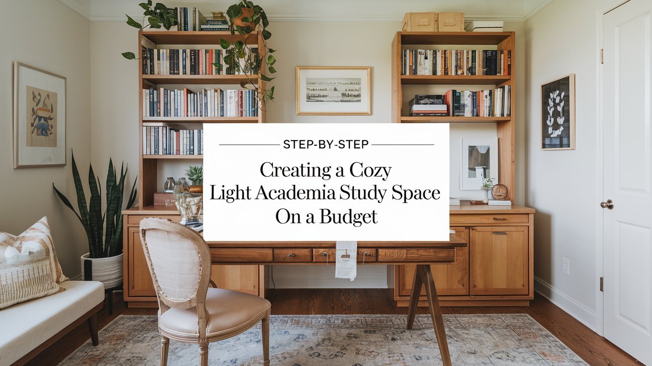 Step-by-Step Creating a Cozy Light Academia Study Space on a Budget Blog