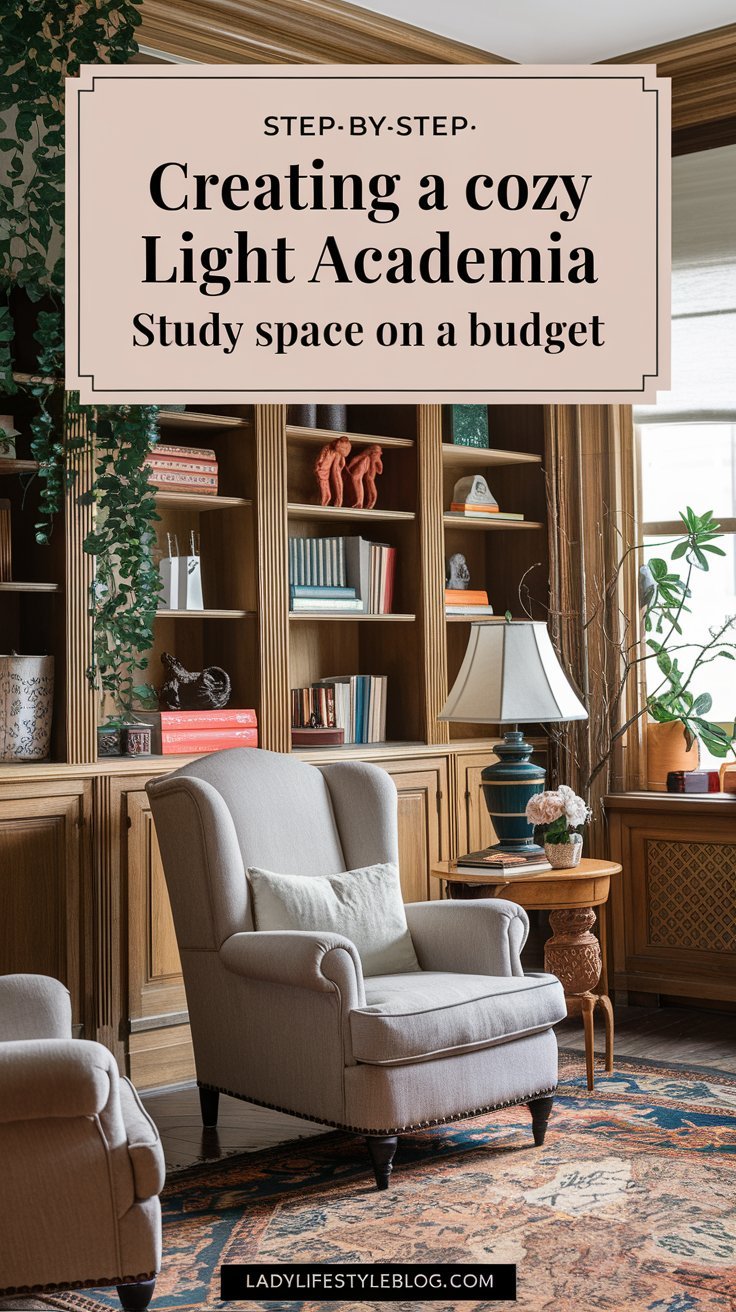 Step-by-Step Creating a Cozy Light Academia Study Space on a Budget