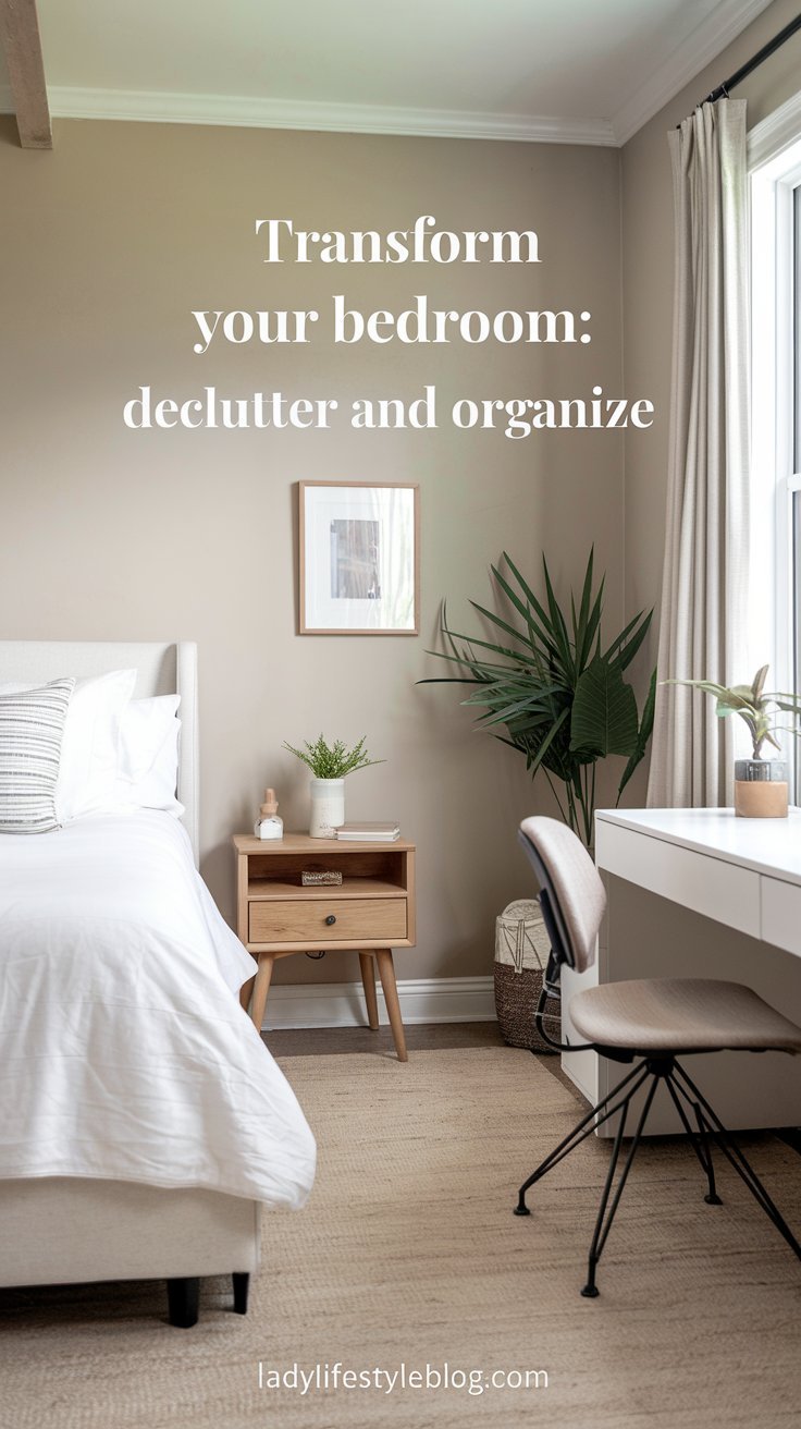 Refresh Your Bedroom Declutter Organize