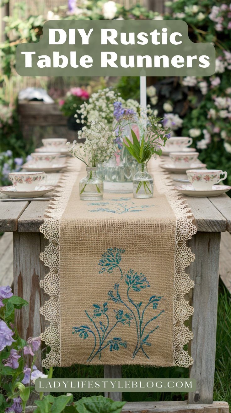 DIY Rustic Table Runners