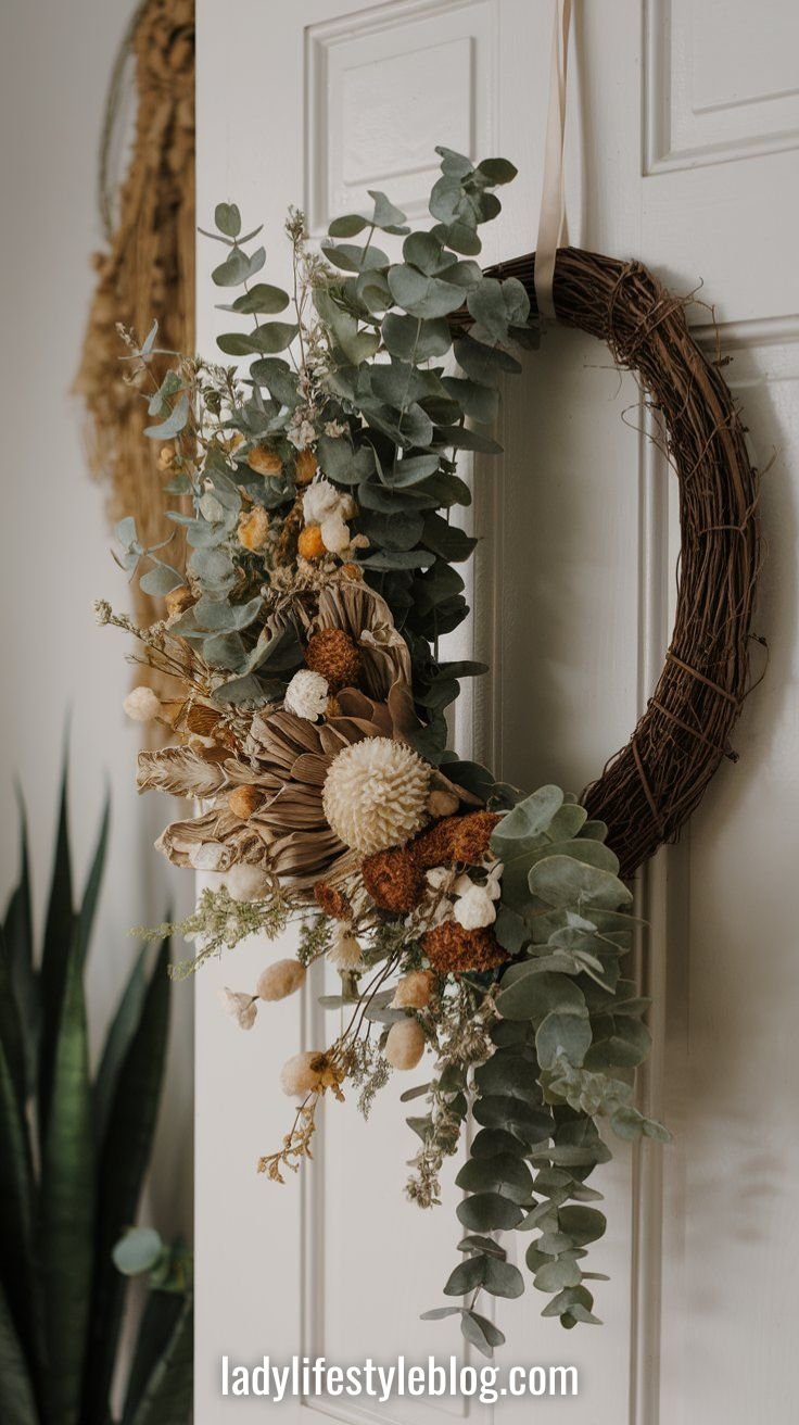 Elegant Minimalist Easter Wreath