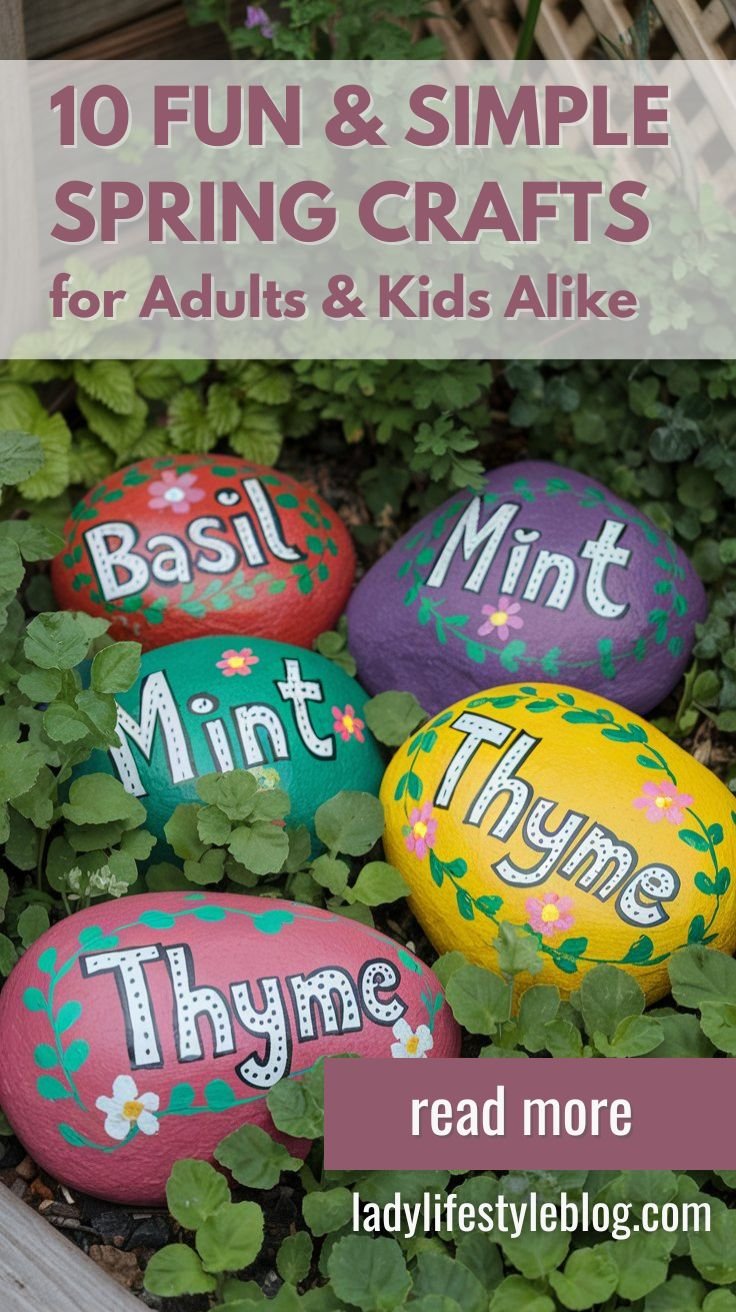 Fun & Simple Spring Crafts for Adults and Kids