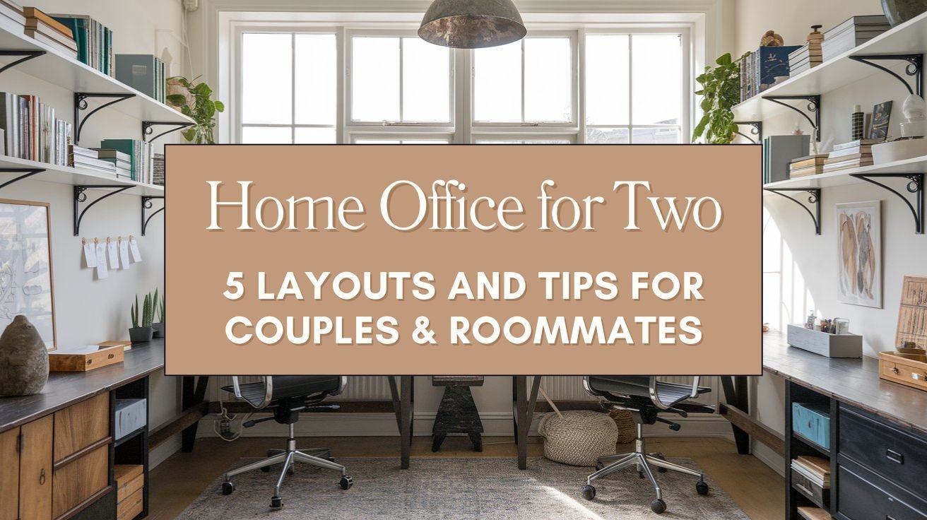 Home Office for Two 5 Layouts and Tips for Couples & Roommates Blog