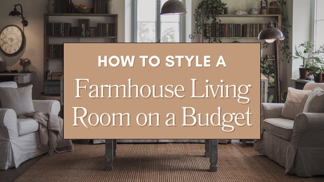 How to Style a Farmhouse Living Room on a Budget Blog