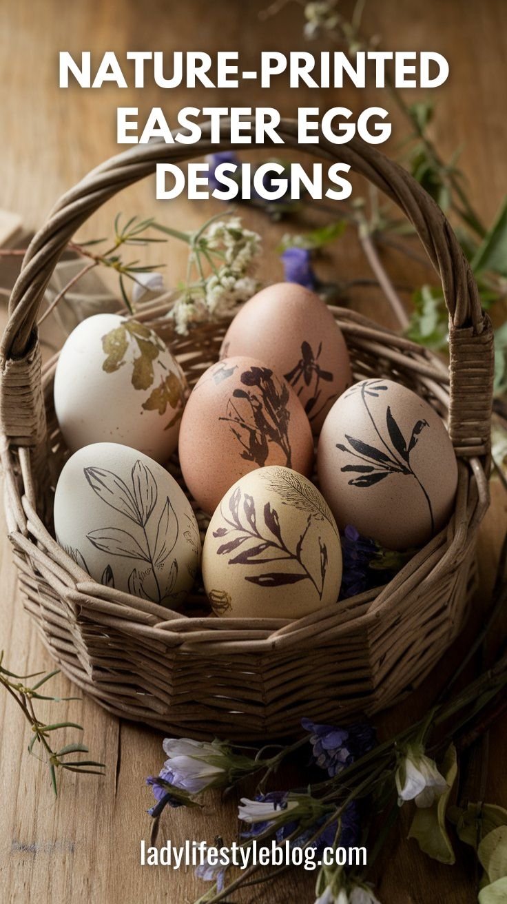 Nature-Printed Easter Egg Designs