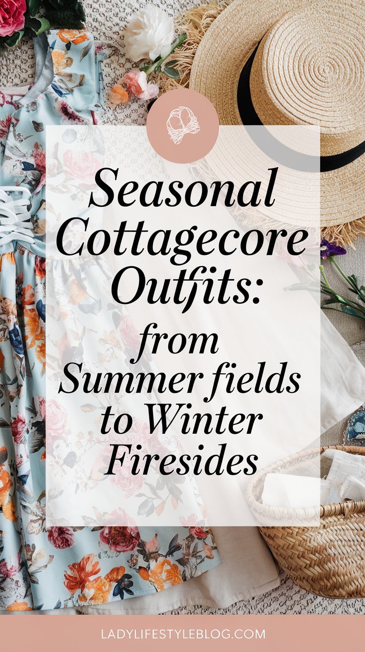 Seasonal Cottagecore Outfits From Summer Fields to Winter Firesides