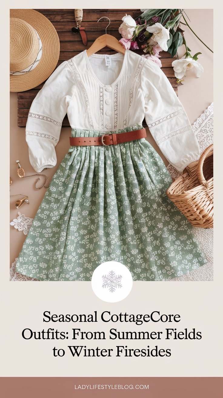 Seasonal Cottagecore Outfits From Summer to Winter