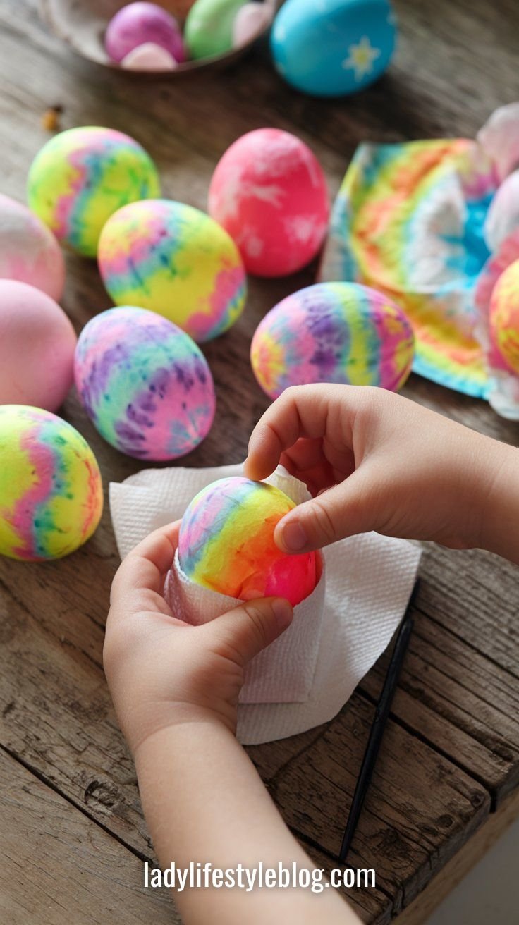 Tie-Dye Easter Egg Designs