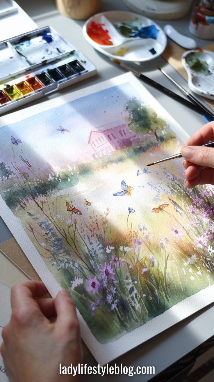 Watercolor Spring Art