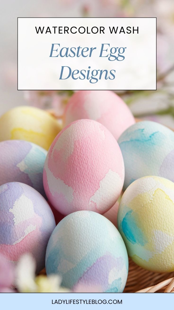 Watercolor Wash Easter Egg Designs