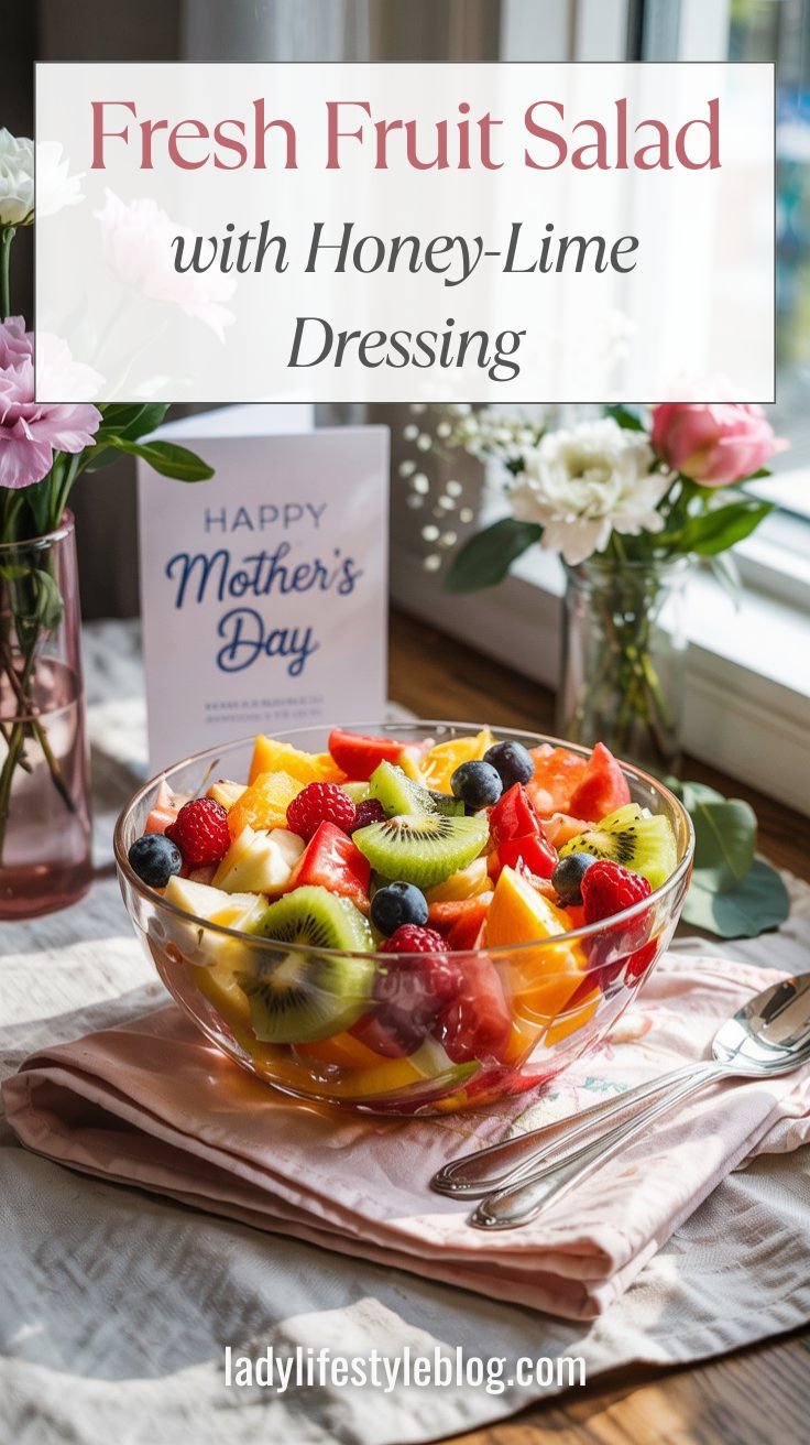 Fresh Fruit Salad with Honey-Lime Dressing