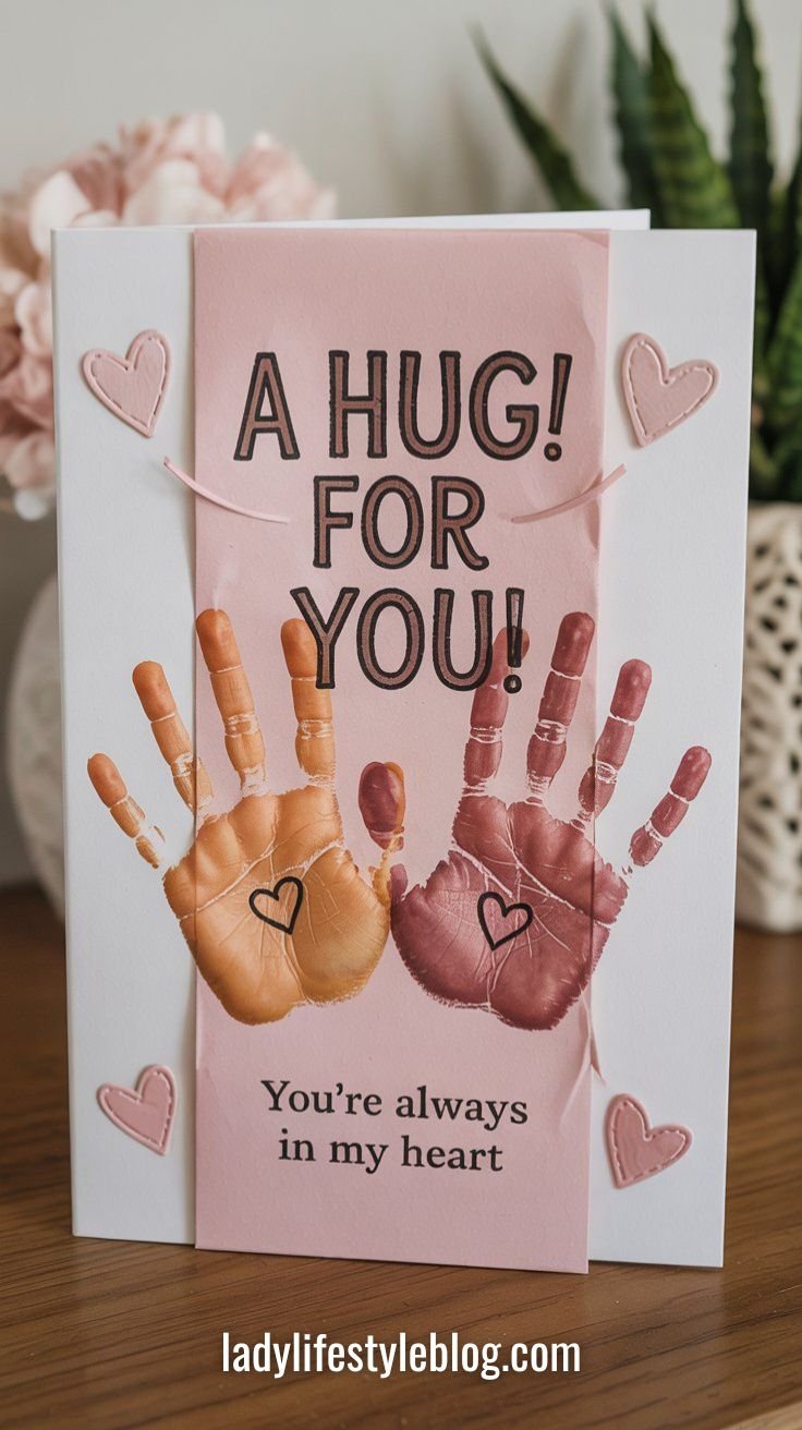 Handprint Hug Card