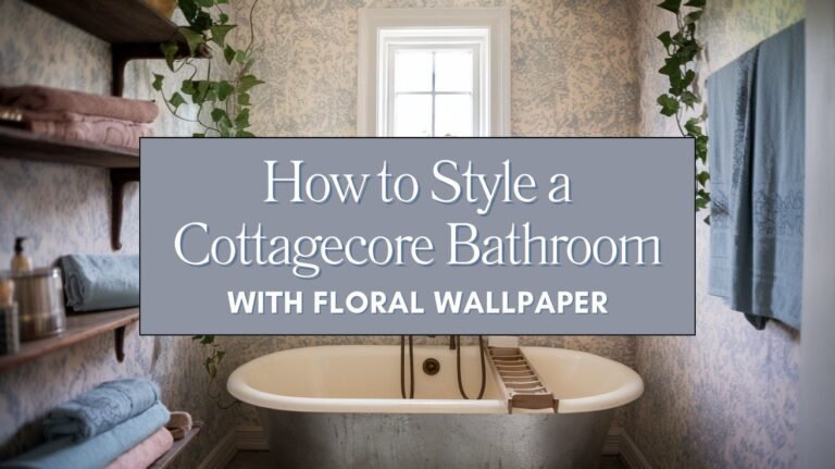 How to Style a Cottagecore Bathroom with Floral Wallpaper Blog