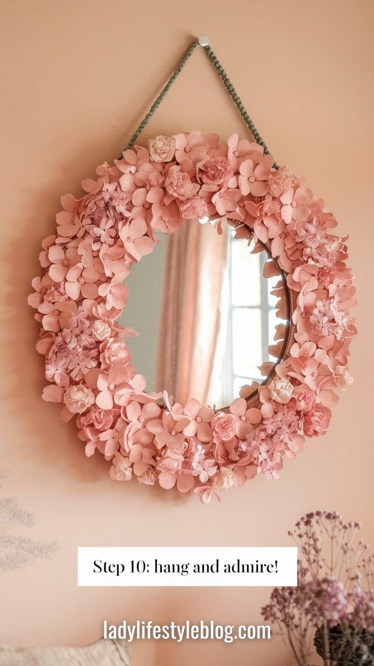 Make Your Own DIY Flower Mirror