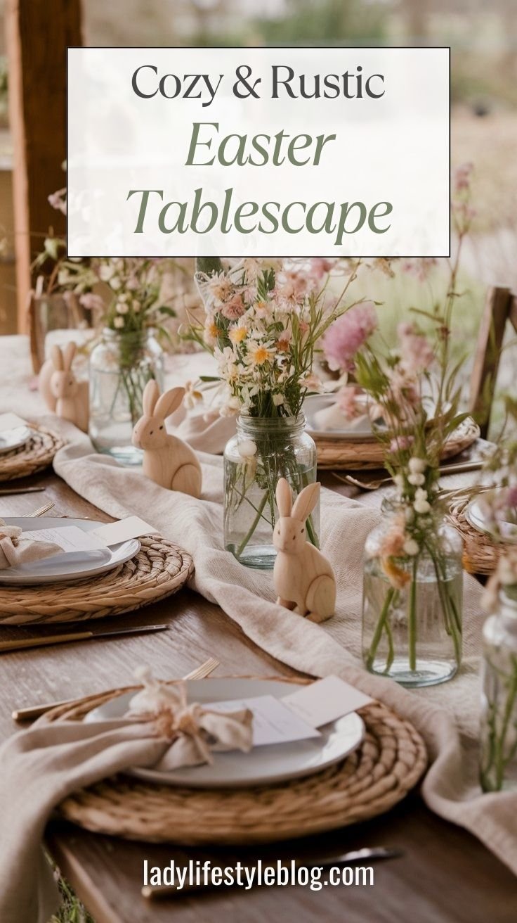 Rustic Easter Tablescape