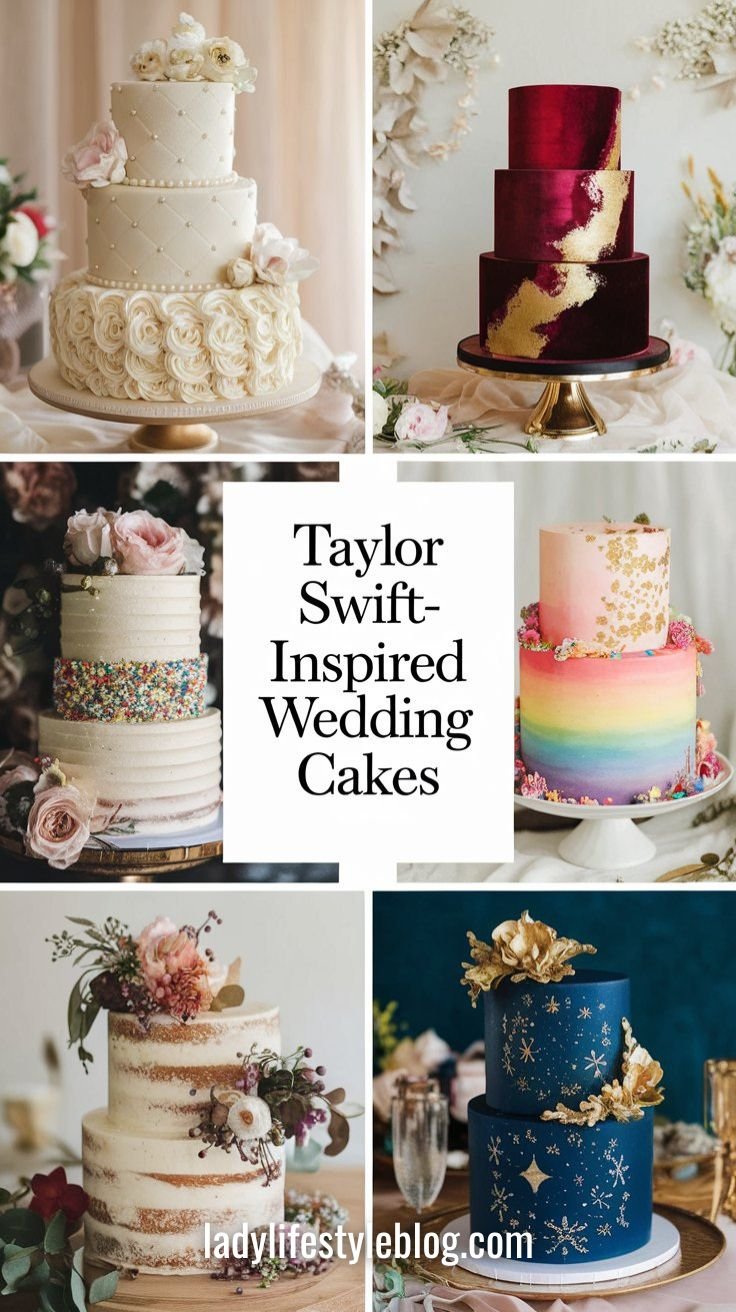 Taylor Swift-Inspired Wedding Cakes