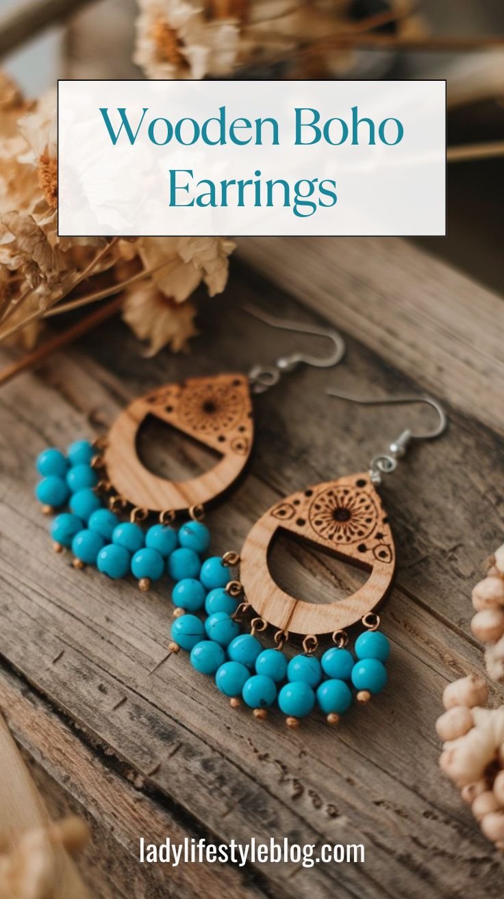 Wooden Boho Earrings