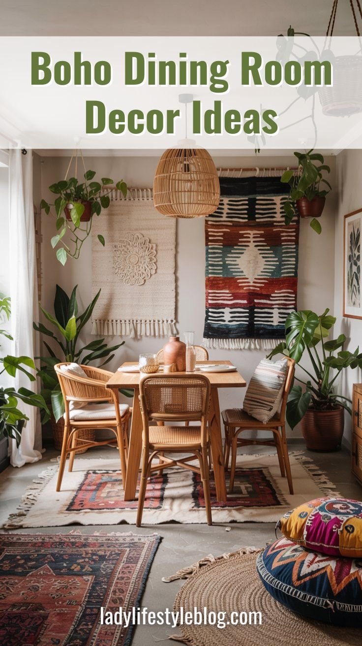 Boho Dining Room Decor