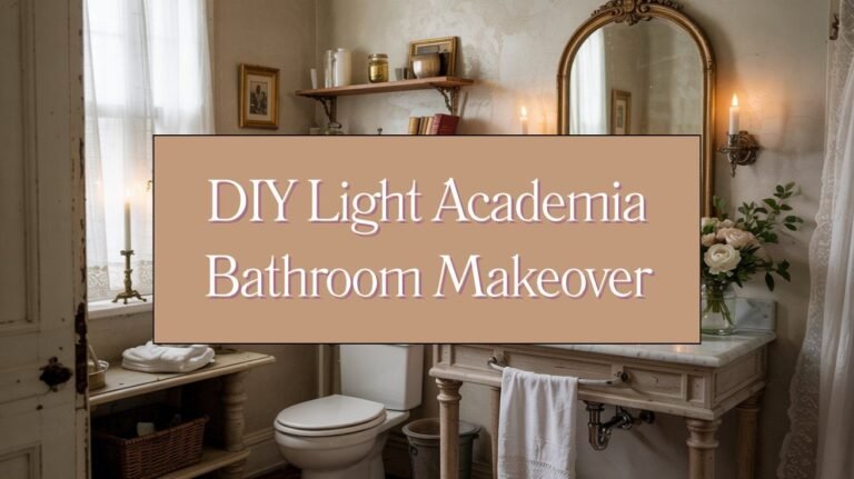 DIY Light Academia Bathroom Makeover Blog