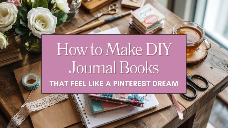 How to Make DIY Journal Books That Feel Like a Pinterest Dream Blog