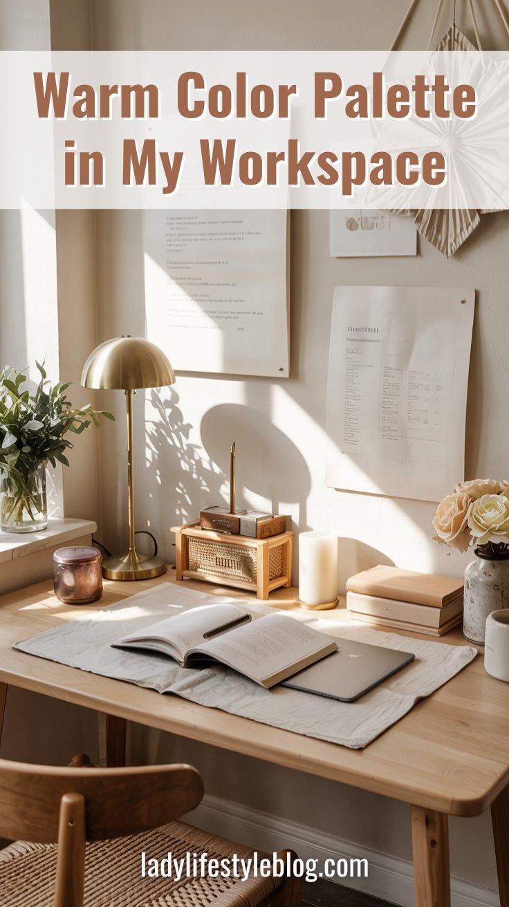 Light Academia Color Palette in My Workspace