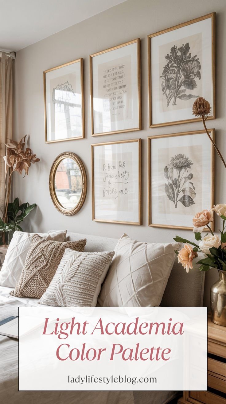 Light Academia Color Palette on My Walls