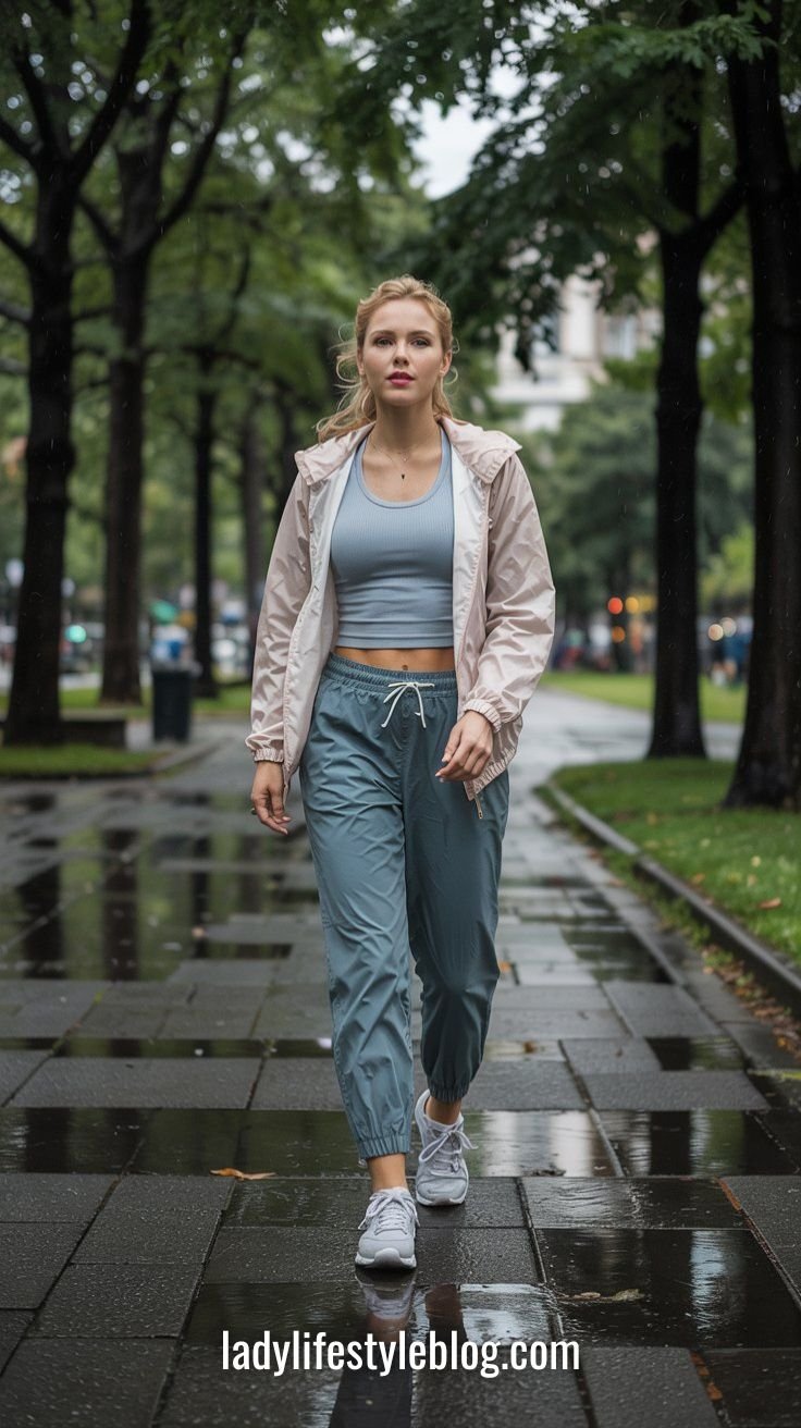 Lightweight Joggers Tank Windbreaker