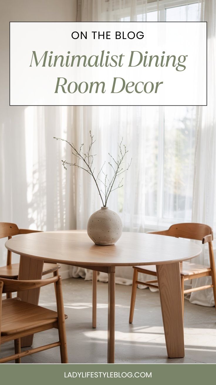 Minimalist Dining Room Decor