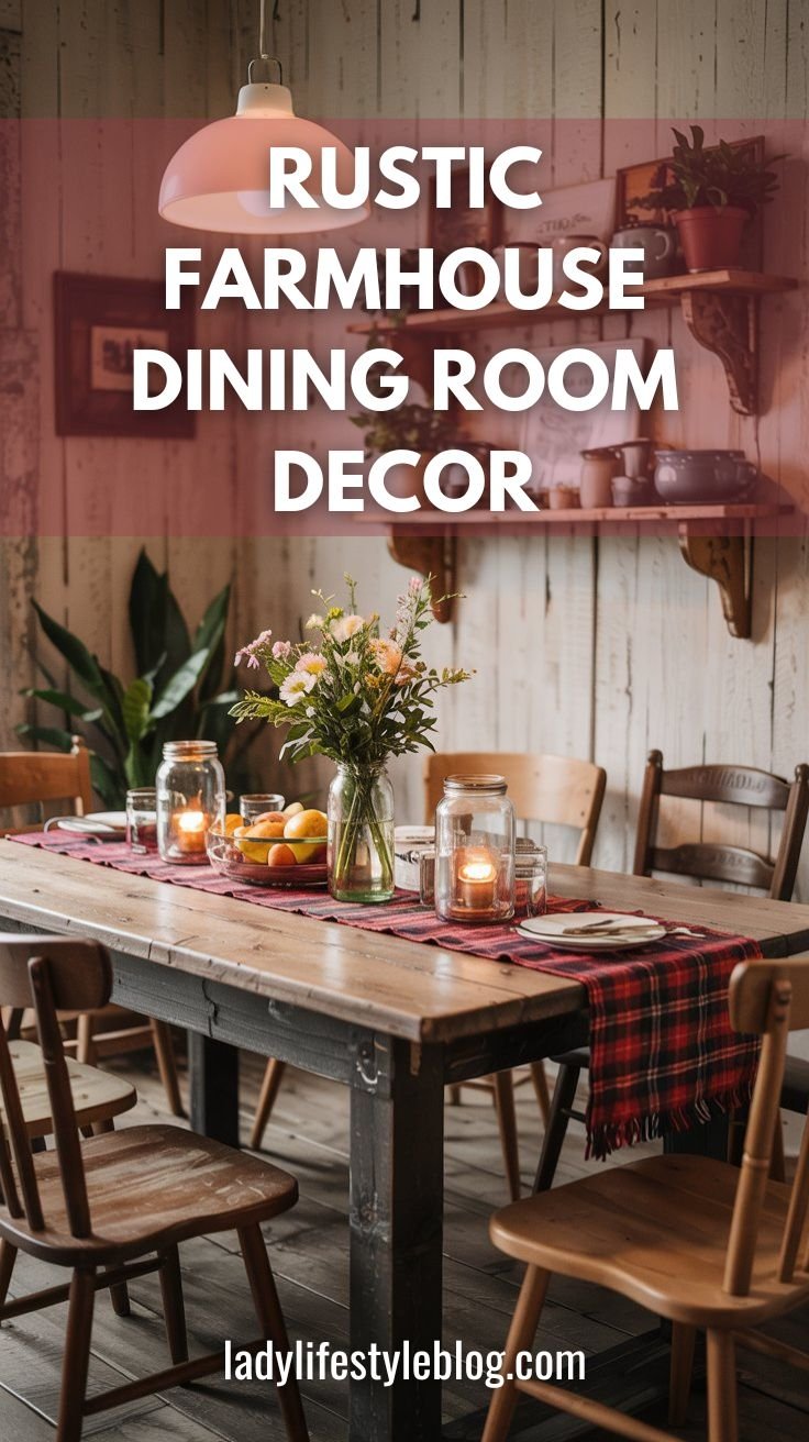 Rustic Farmhouse Dining Room Decor
