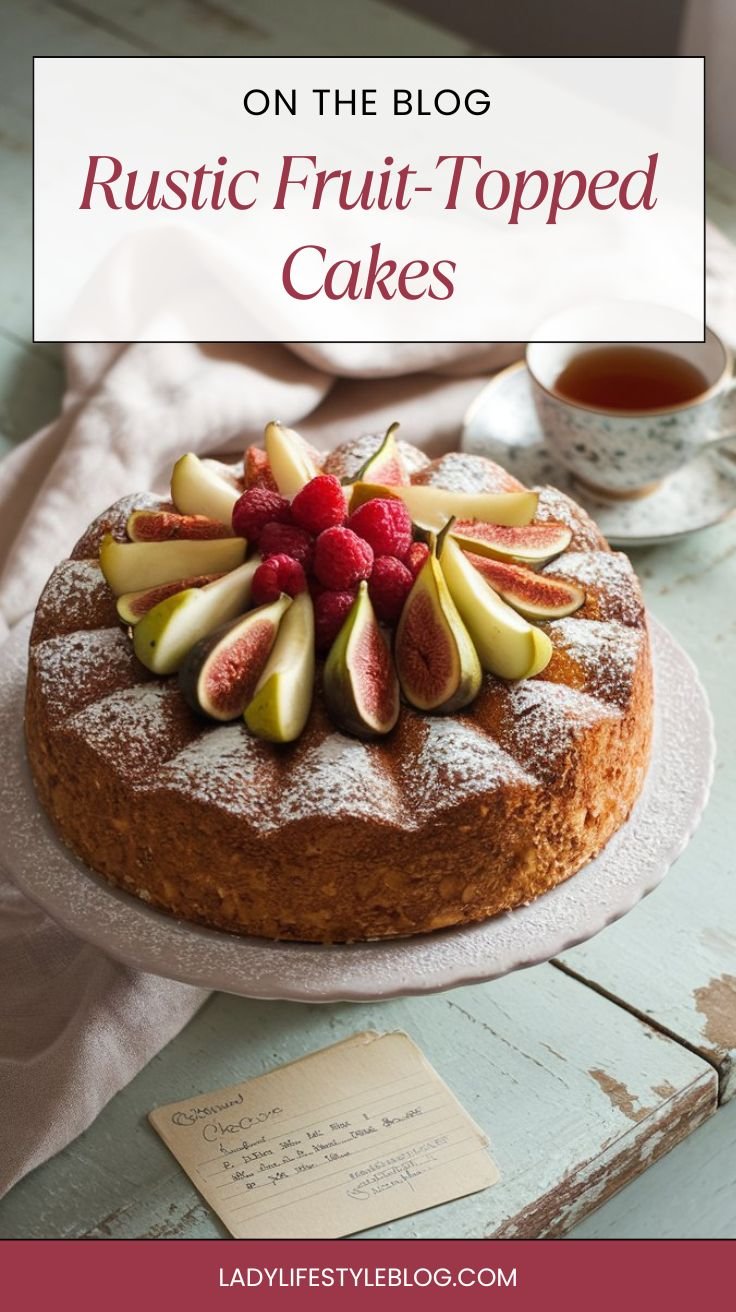 Rustic Fruit-Topped Cakes
