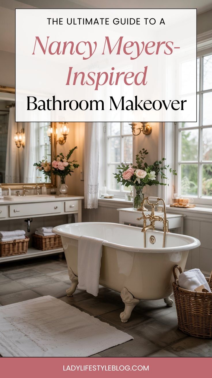 The Ultimate Guide to a Nancy Meyers-Inspired Bathroom Makeover