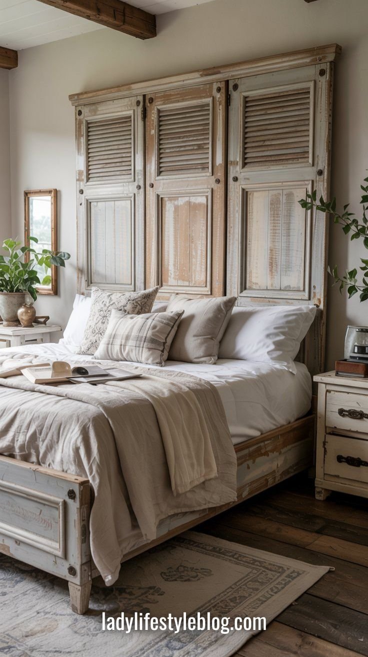 Upcycling an Old Door into a Headboard