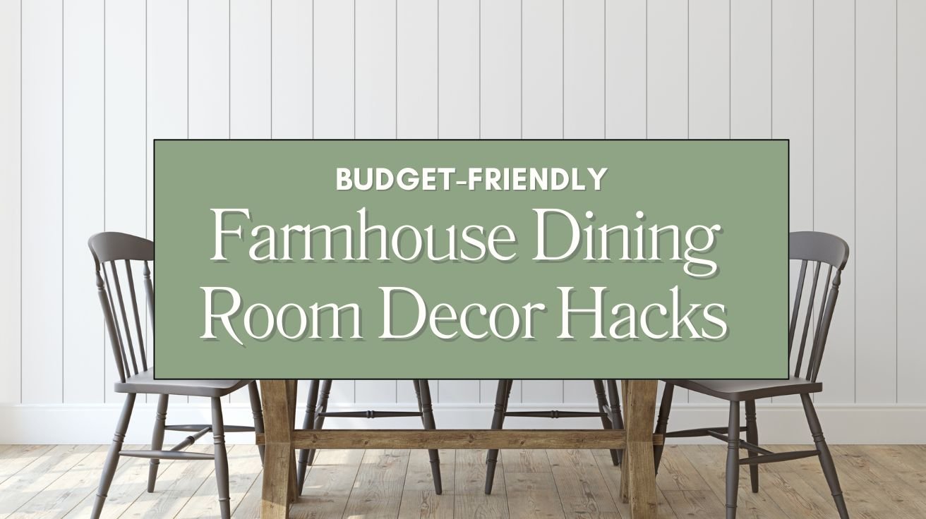 Budget-Friendly Farmhouse Dining Room Decor Hacks Blog