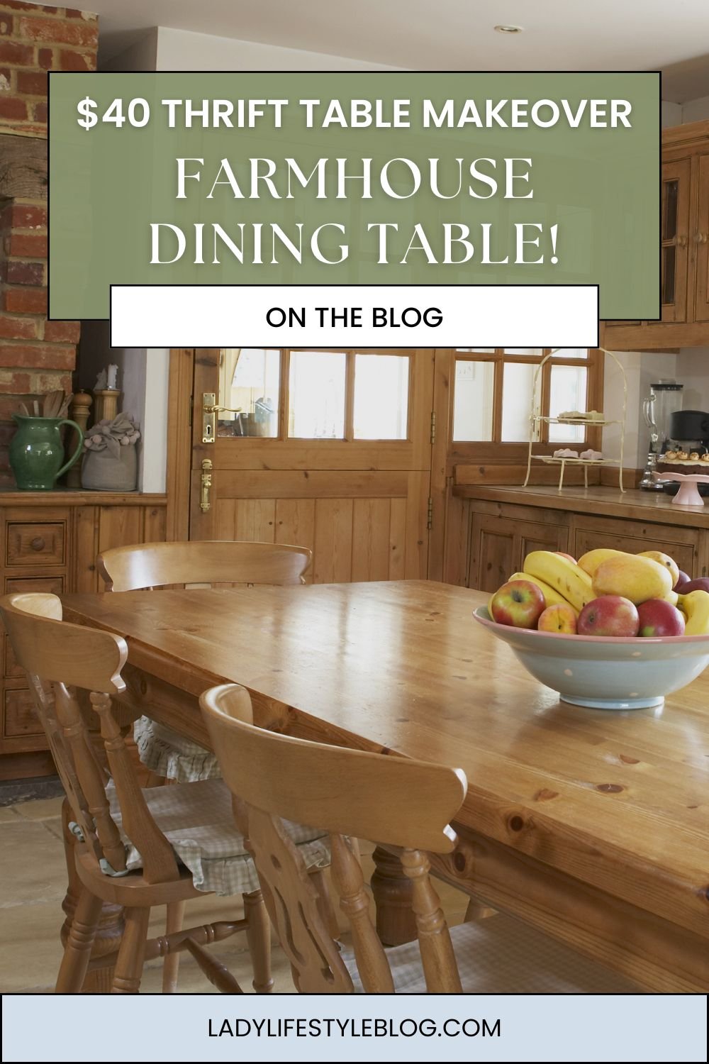 Farmhouse Dining Room Transformation with a Thrifted Table