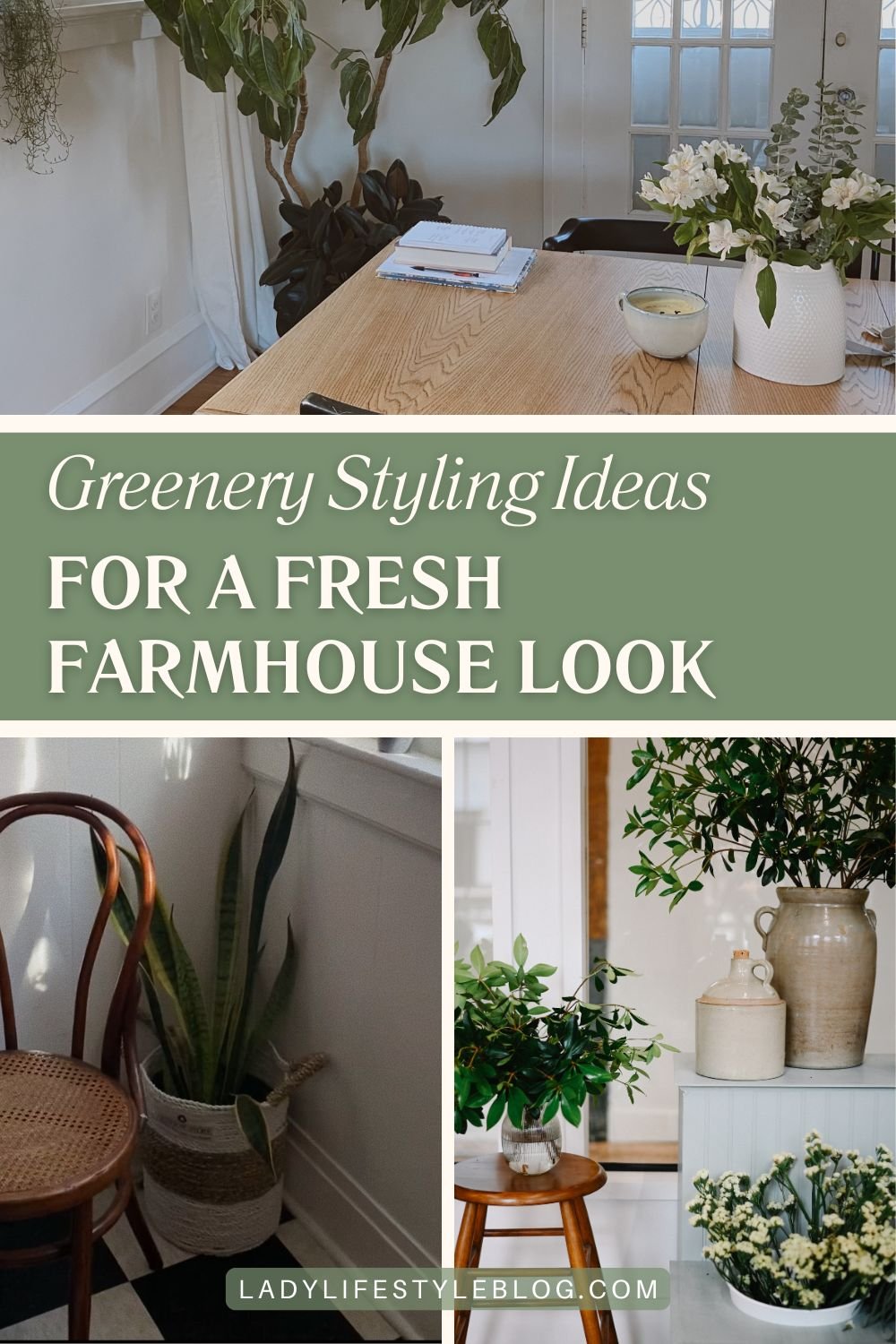 Greenery Is the Secret Ingredient to Any Farmhouse Dining Room