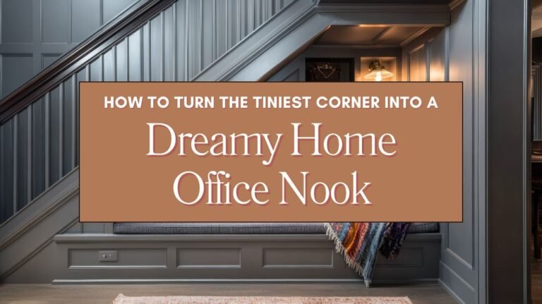 How to Turn the Tiniest Corner into a Dreamy Home Office Nook Blog