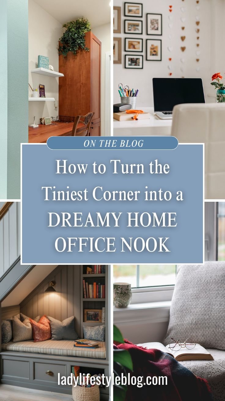 How to Turn the Tiniest Corner into a Dreamy Home Office Nook