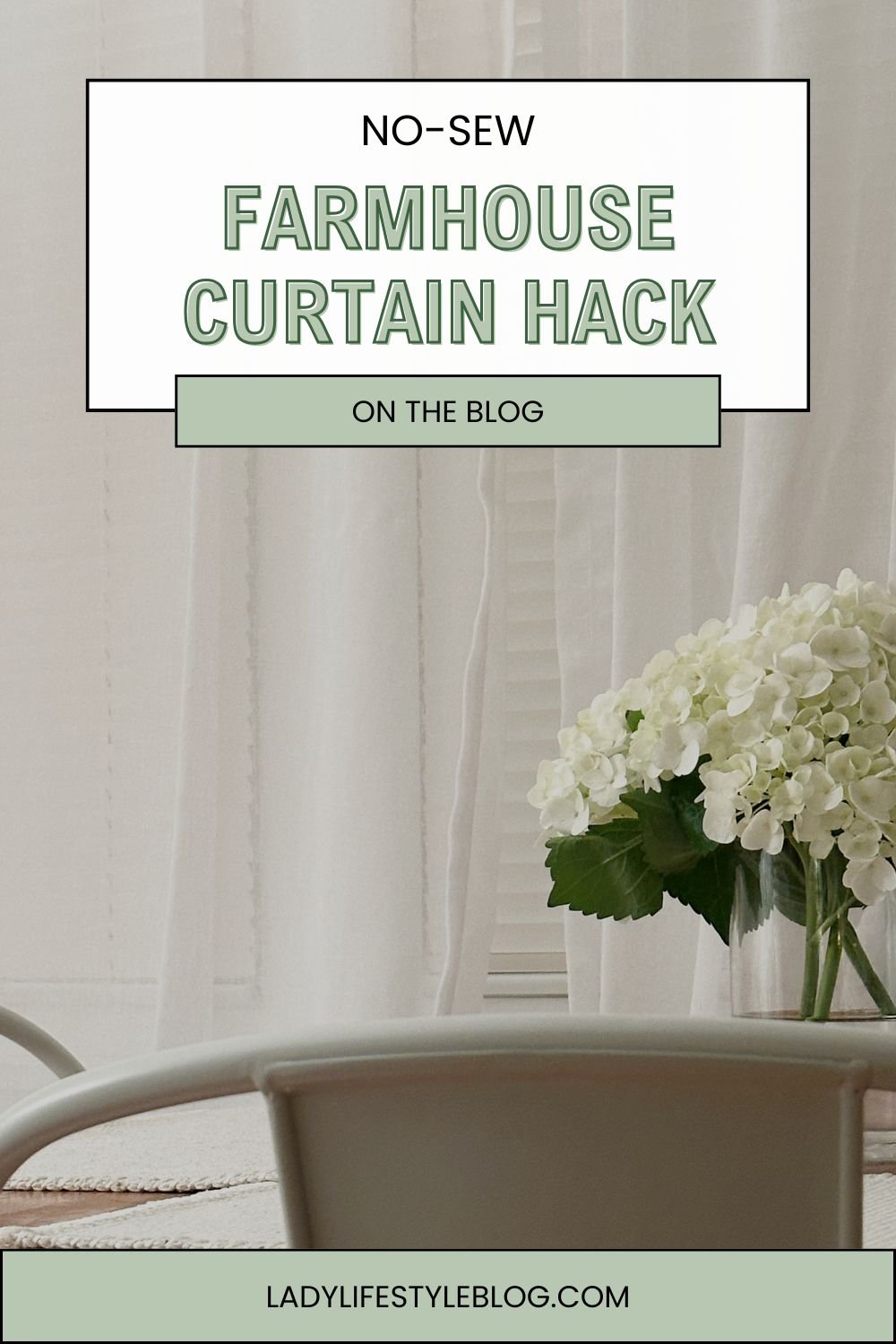 No-Sew Drop Cloth Curtains