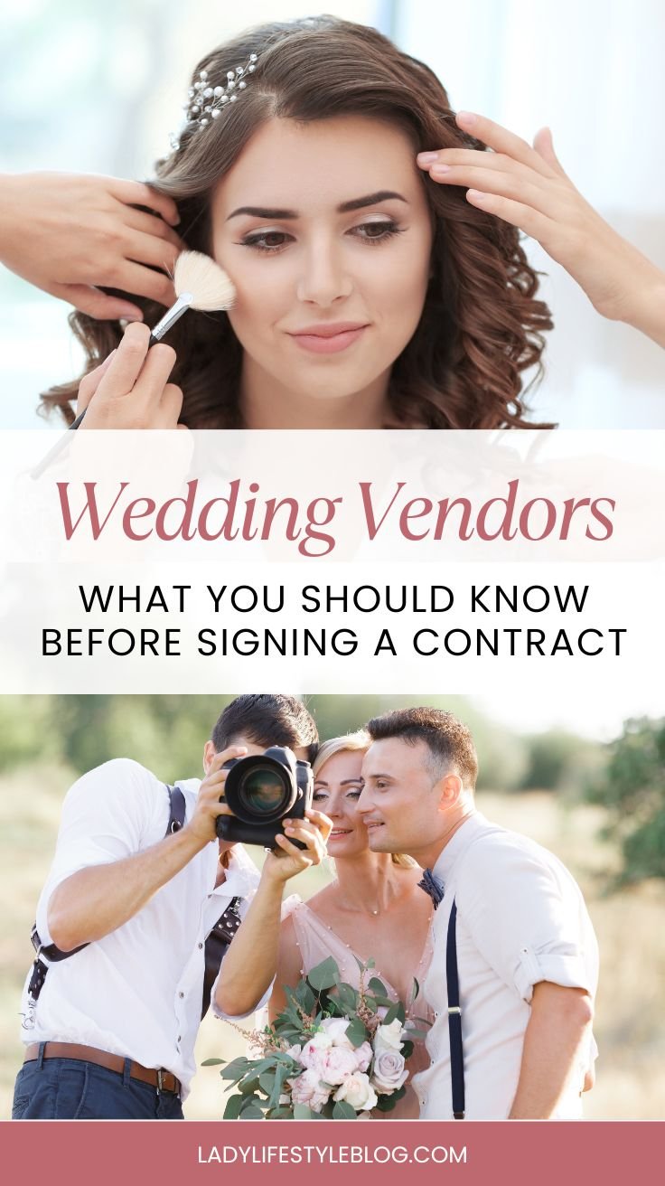 Wedding Vendors – What You Should Know Before Signing a Contract