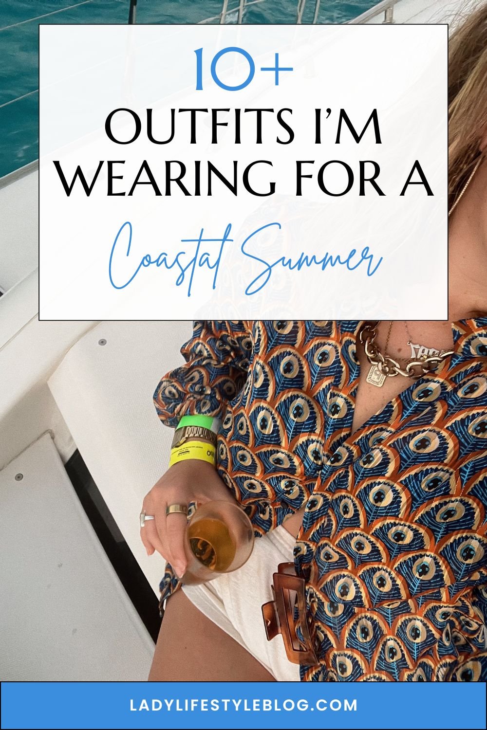 Coastal Summer Outfits with a Flowy Kimono and Shorts