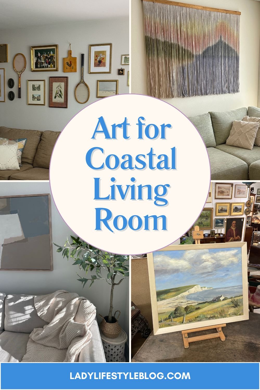 Choosing Art for Your Coastal Living Room Think Abstract, Not Literal