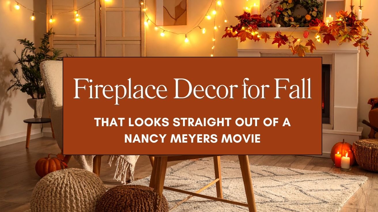 Fireplace Decor for Fall That Looks Straight Out of a Nancy Meyers Movie Blog