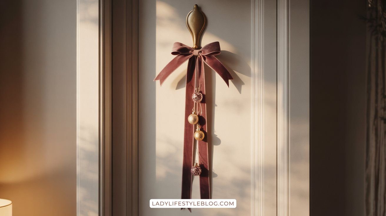 How to Style a Christmas Entryway When You Have No Space