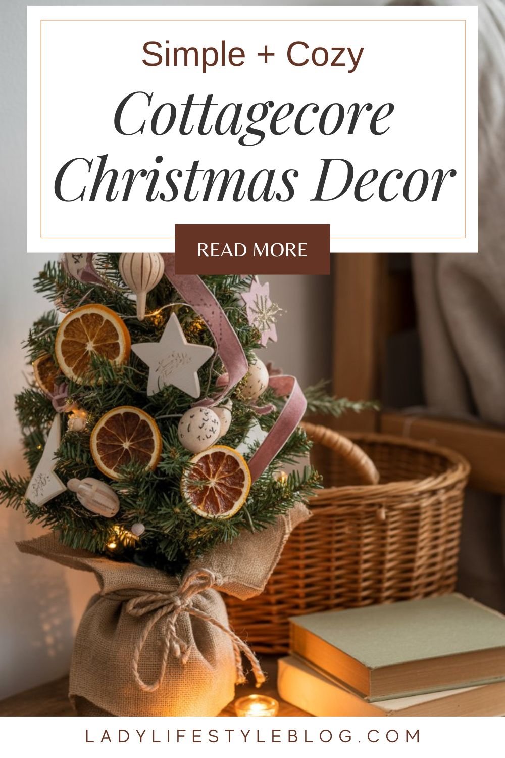 How to Style a Cottagecore Christmas Tree