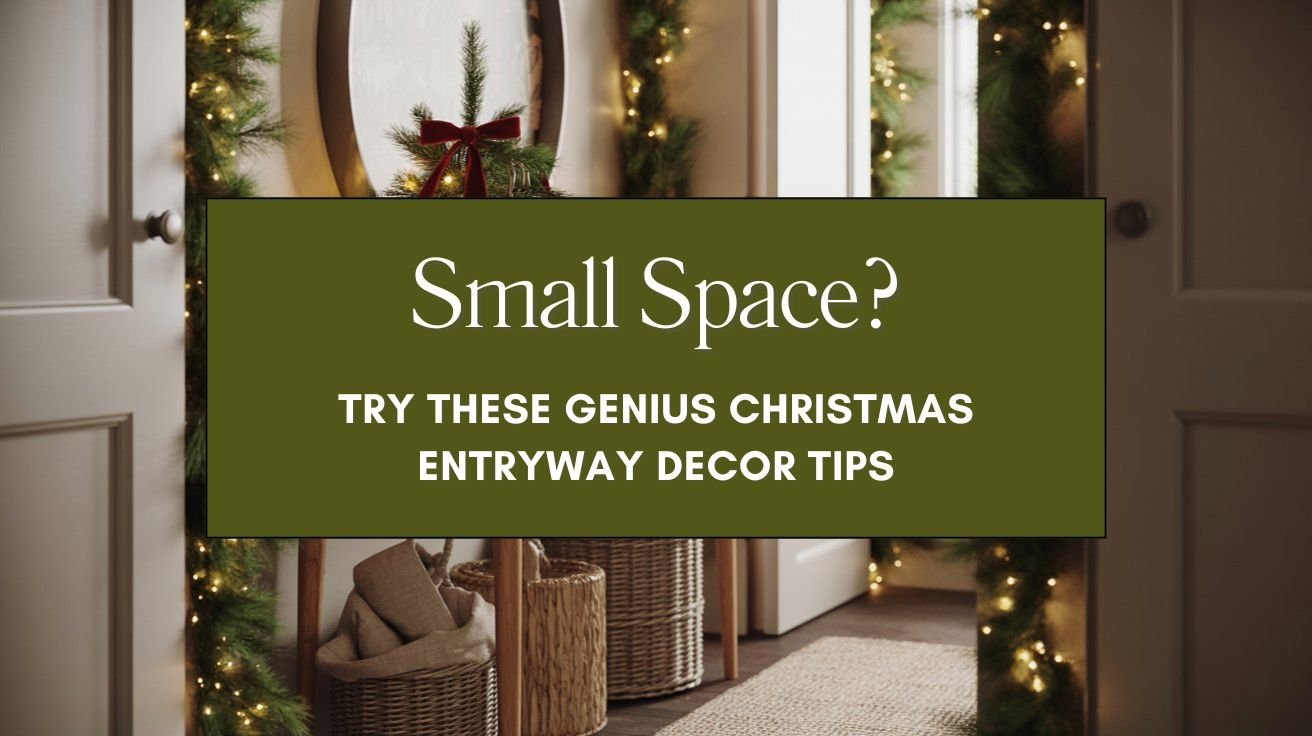Small Space? Try These Genius Christmas Entryway Decor Tips