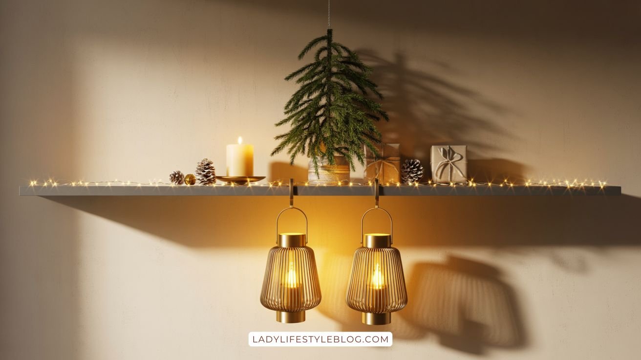 Space-Saving Christmas Entryway Decor Tricks